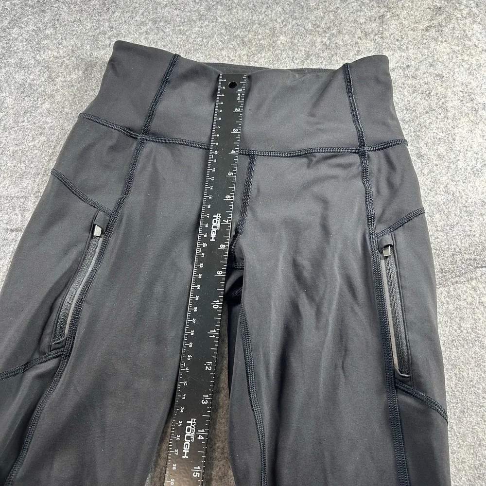 ATHLETA Rainier 7/8 Tight Women's XS Workout Run Winter Black Pockets - Picture 5 of 10